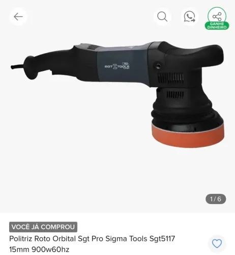 Politriz roto orbital sigma tools sgt5117