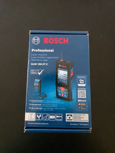 Trena Laser Bosch Glm 150-27 C Alcance 150m Com Bluetooth