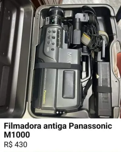 Filmadora panassonic antiga m 1000