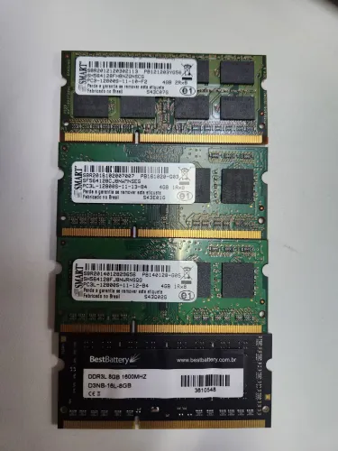 Memoria Ram ddr3 smart de 4GB e bestbattery 8gb