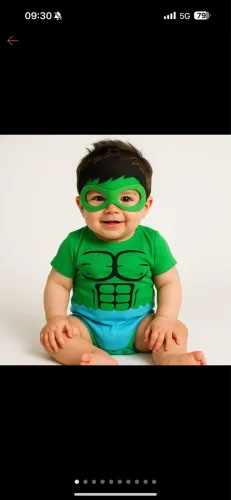 Fantasia baby super herói 