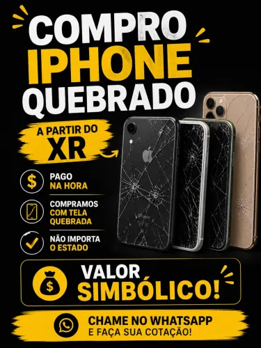 ? COMPRO IPHONE QUEBRADO OU COM DEFEITO! ?