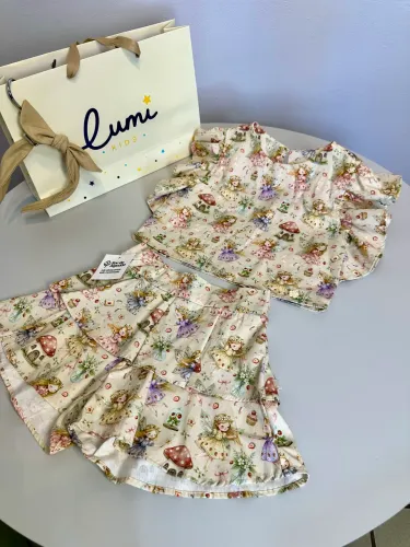 Conjunto infantil 100% algodão 