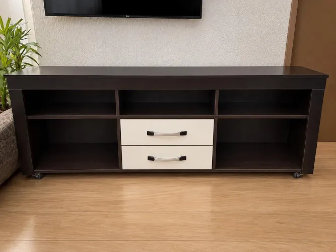 Rack para tv com gavetas