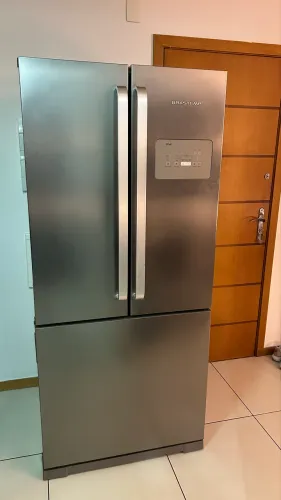 Geladeira Brastemp Side Inverse Ace Maker Inox