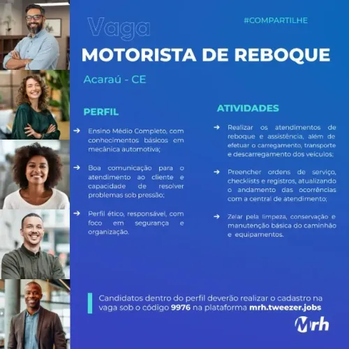 Motorista de Reboque categoria D