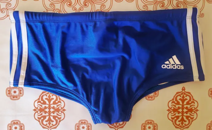 Sunga Adidas 3 listras (3s) azul royal - Tamanho P