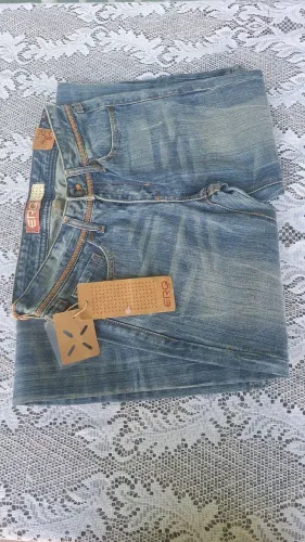 calça jeans feminina erq azul 36.