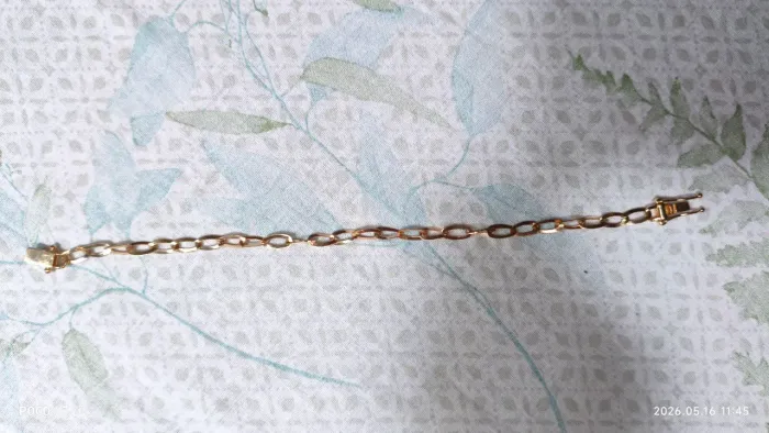 VENDO OU TROCO PULSEIRA/CORRENTE BANHADA A OURO LEGÍTIMO 