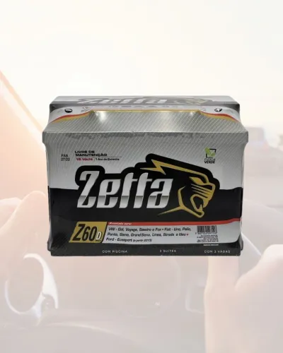 Bateria Automotiva 60ah potência certa para dia a dia 