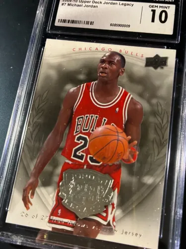 Michael Jordan Graduado CGC 10 Coleção Exclusiva Legacy Card NBA Basquete Chicago Bulls Ca