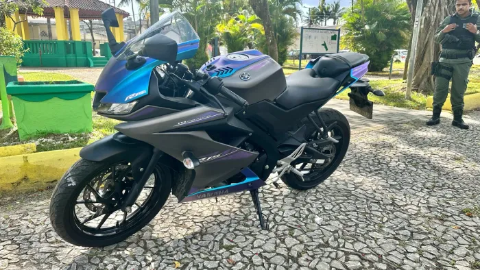 YAMAHA R15 ABS 2024 - COR CINZA (CAMALEÃO)