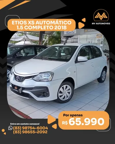 Toyota Etios XS 1.5 Flex 16V 5P Aut. 2018