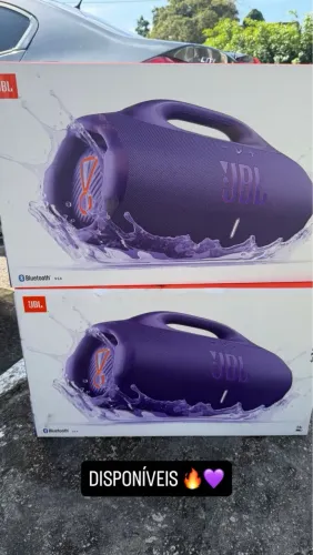 BOOMBOX 4 roxa nova LACRADA 1 ano garantia + NF