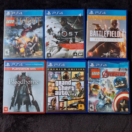Kit jogos PS4 / PS5 - 6 JOGOS