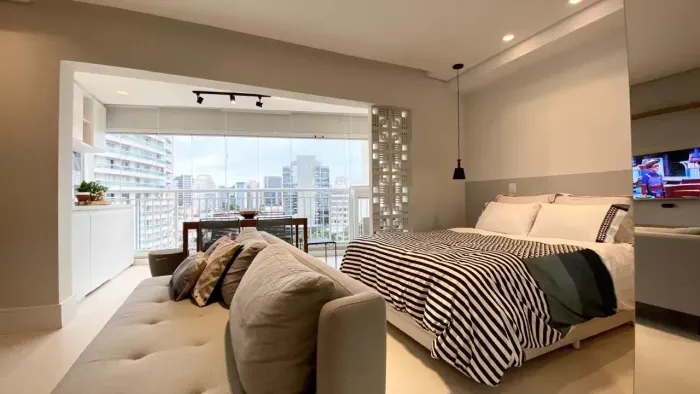 Apartamento Para Locacao Em Pinheiros 1 Dormitorios 34m2 1 Vaga Novo Totalmente Mobiliado