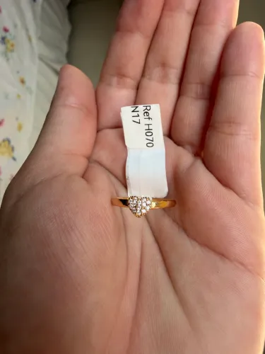 Anel chuveirinho NOVO em ouro 18k (aro 17)