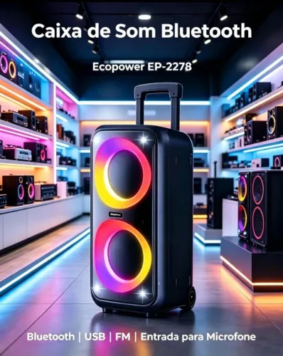 Caixa de som Bluetooth ecopower ep2278