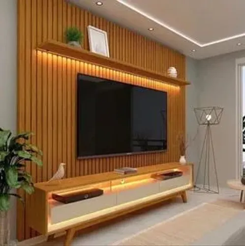 Conjunto Painel Nobre e Rack Requinte com Led - Fazemos entregamos