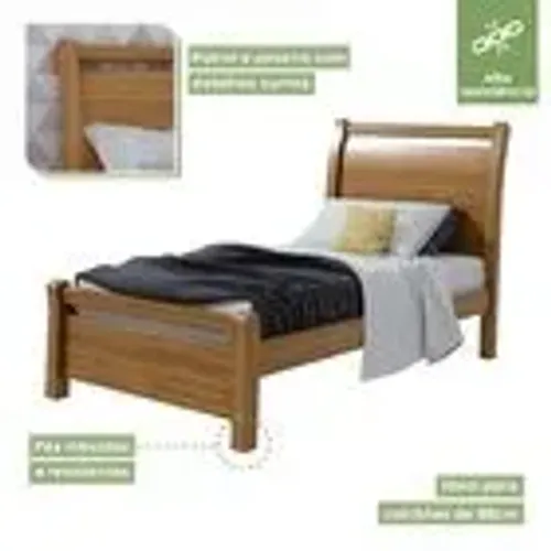 Cama Solteiro Reali Estrutura Forte MDF