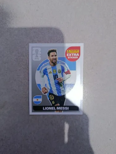 FIGURINHA COPA 2026 EXTRA STICKER PANINI MESSI PRATA