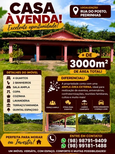 Negocio casa com terreno (+3000m2)