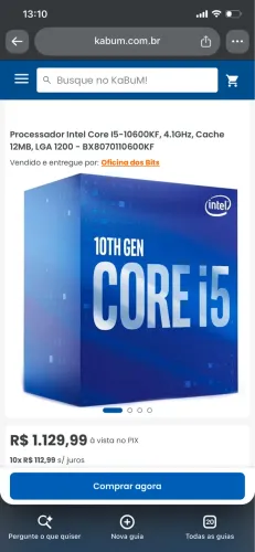 PROCESSADOR I5 10600KF