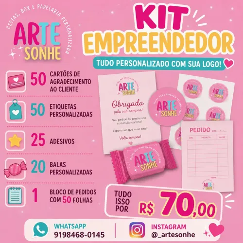 Papelaria personalizada e criativa