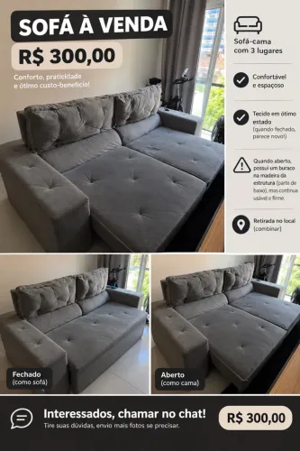 Sofá Retrátil