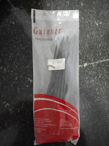 Abraçadeiras de Nylon (M) preta 250 x 4,8mm