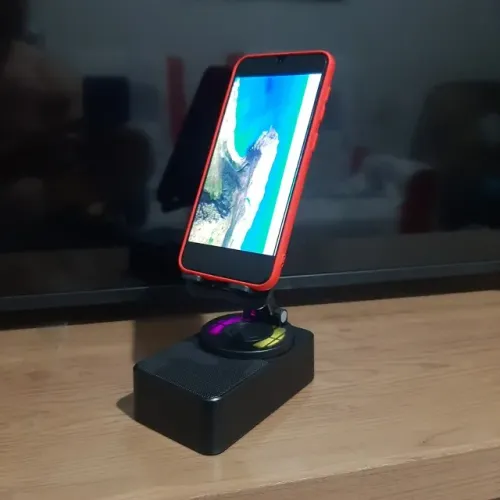 Suporte Articulado 300 Graus com Caixa de Som Bluetooth Integrada