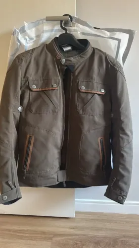 JAQUETA LS2 BULLET MARROM