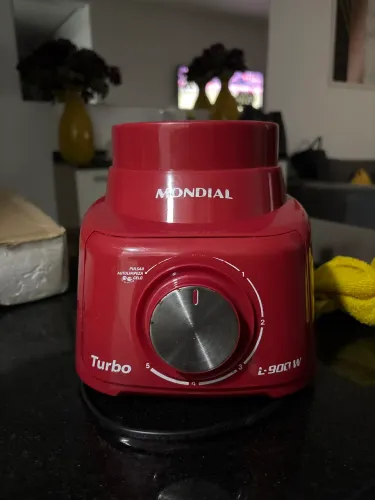 Base Motor Liquidificador Mondial Turbo L-900W Vermelho - Funcionando!