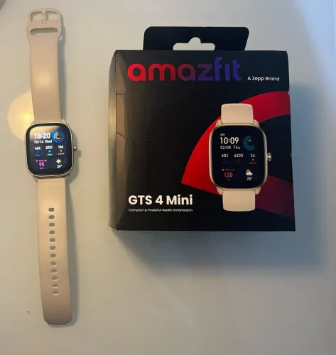 Amazfit GTS 4 Mini Original Branco + Caixa e Pulseira Extra