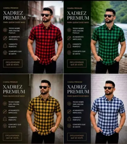Camisa Xadrez Novo 