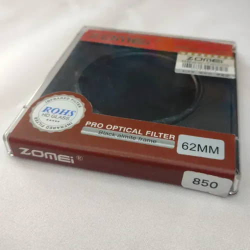 Filtro Infravermelho 850 nm - 62 mm - ZOMEI