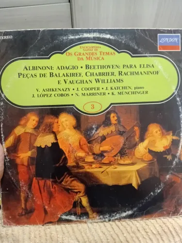 Grandes temas da música: Albinoni e Beethoven  disco de vinil 