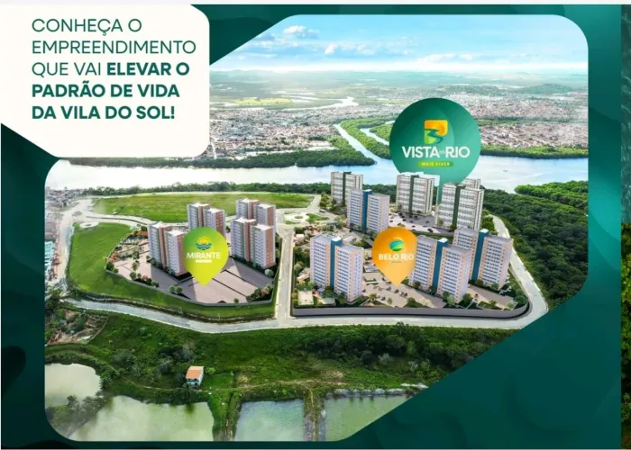 Vista do Rio Mais Viver " minha casa minha vida. 