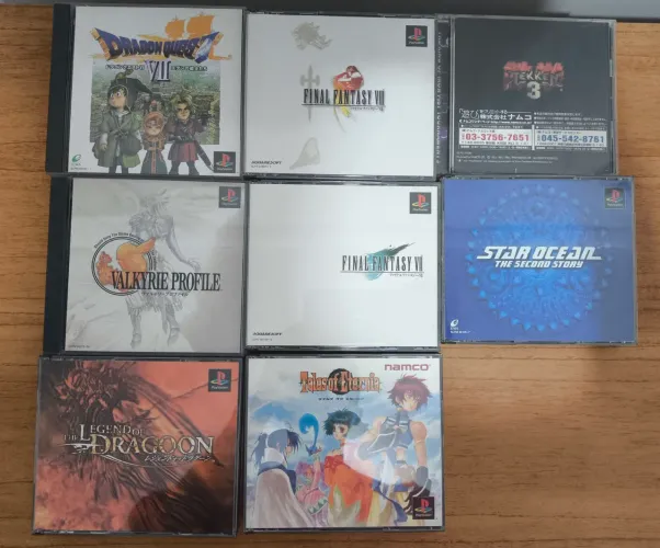 Coleção RPG PS1 Japonês Completa