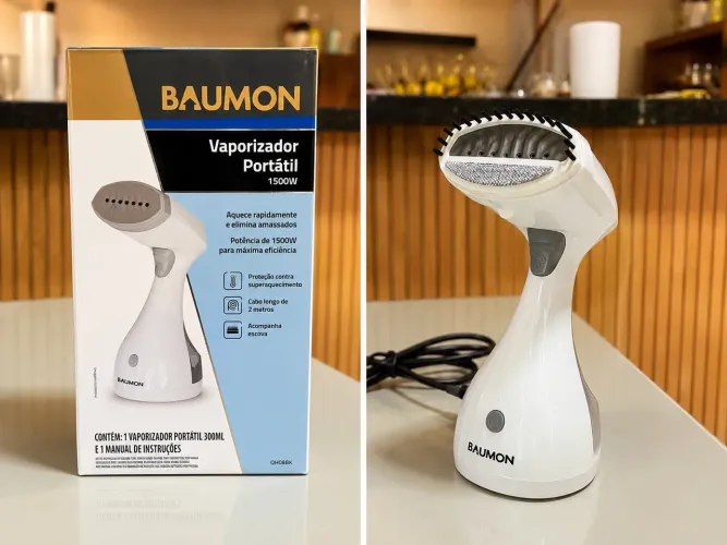 Vaporizador Portátil BAUMON 1500W | Novo na Caixa | Remove Amassados Rápido