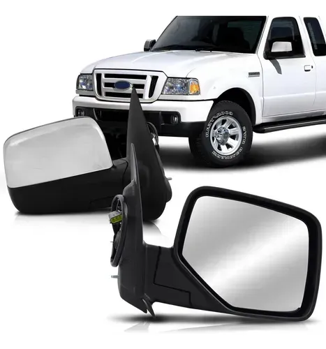 Retrovisor Ranger 05 06 07 08 09 10 Direito Elétrico Cromado