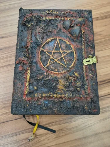 Grimório artesanal pentagrama Grande