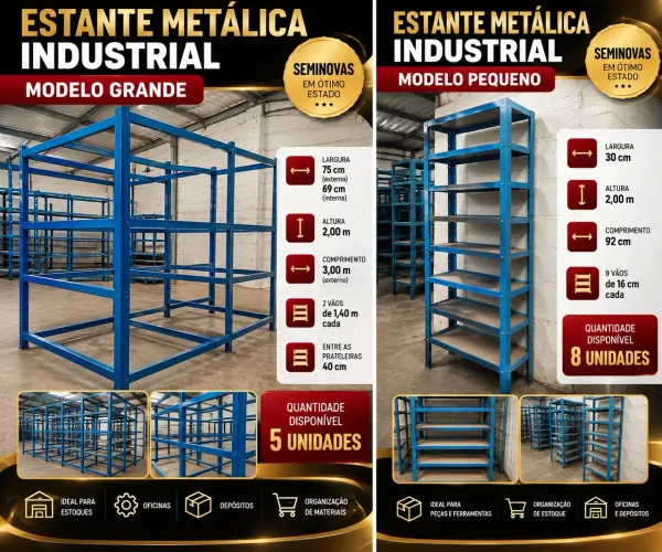 Estante metálica