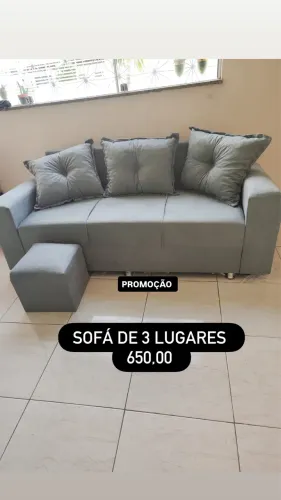 CONJUNTO. 650 com puf de brinde 