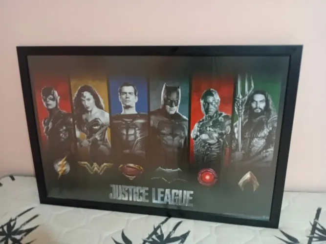 Um quadro de super-herói