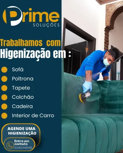 Limpeza de sofá