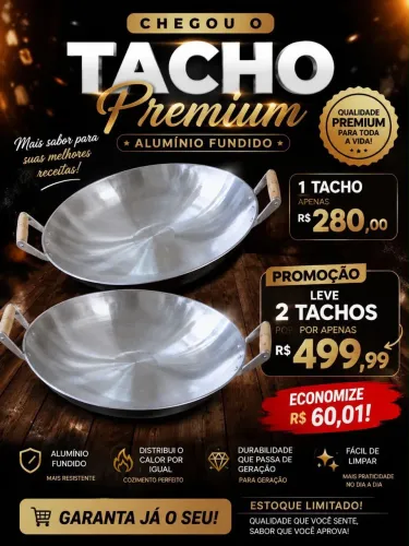 TACHO ARADO DE ALUMÍNIO 