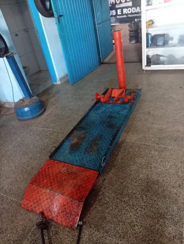 Rampa Pneumática a Ar para oficina de moto 