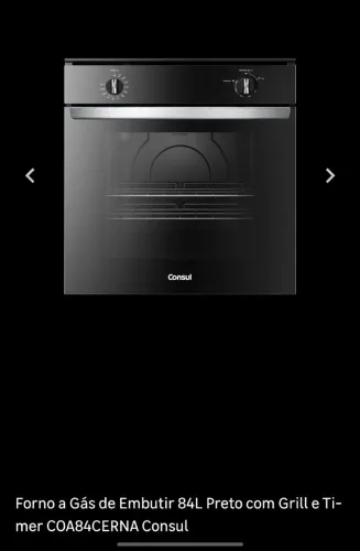 Forno à gás de embutir