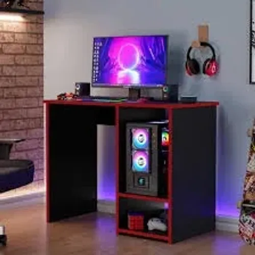 Mesa Gamer PX Preto Vermelho J.A Moveis - Entrega Rápida!